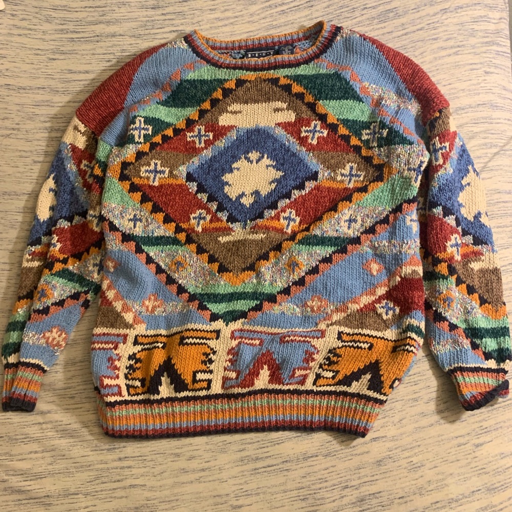 Best American Clothing Co Vintage Boho Sweater Women’s Size Medium